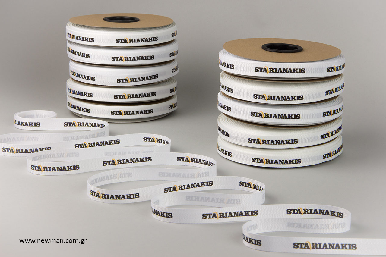 Wholesale ribbons with logo printing.