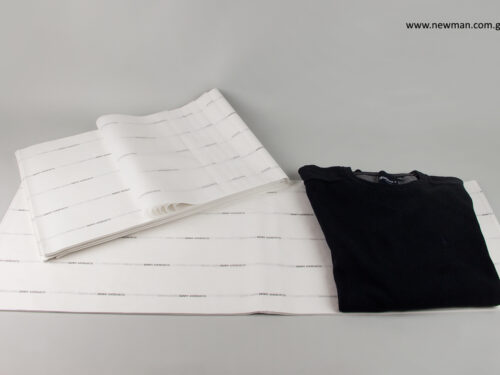 Printed tissue paper with logo for clothes.