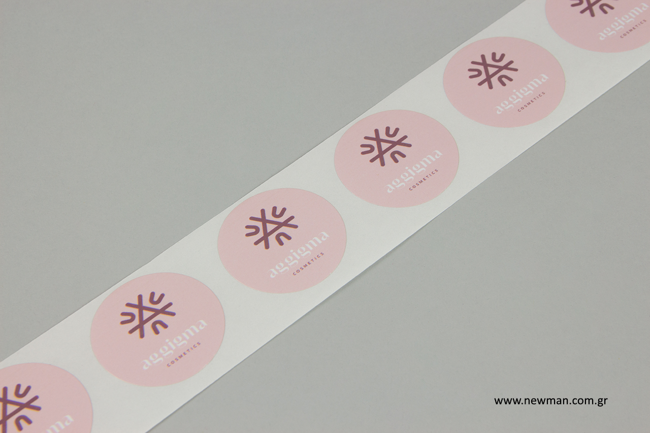 Stickers with logo digital printing.