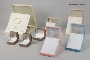 Jewelry store of Pavlos Vergis: Printed jewellery boxes.