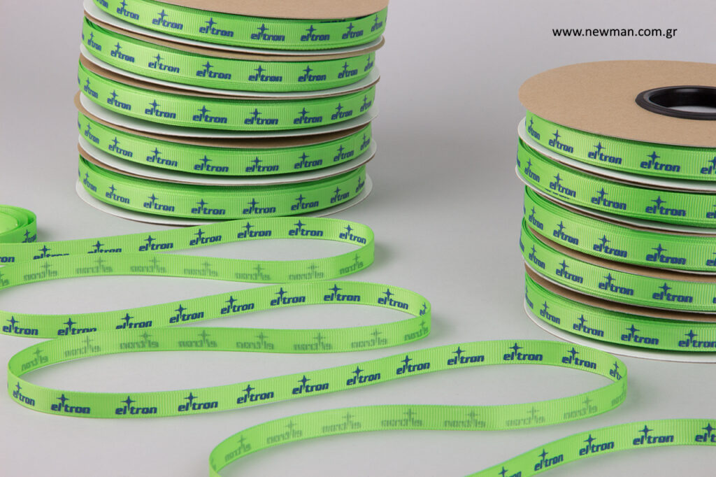 SPORTS 7 - ELTRON: Silk-screen printing on grosgrain ribbons.