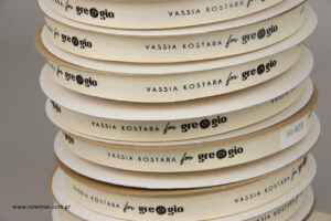 Vassia Kostara For Gregio: Ribbons for Vassia Kostara jewellery at Gregio store.