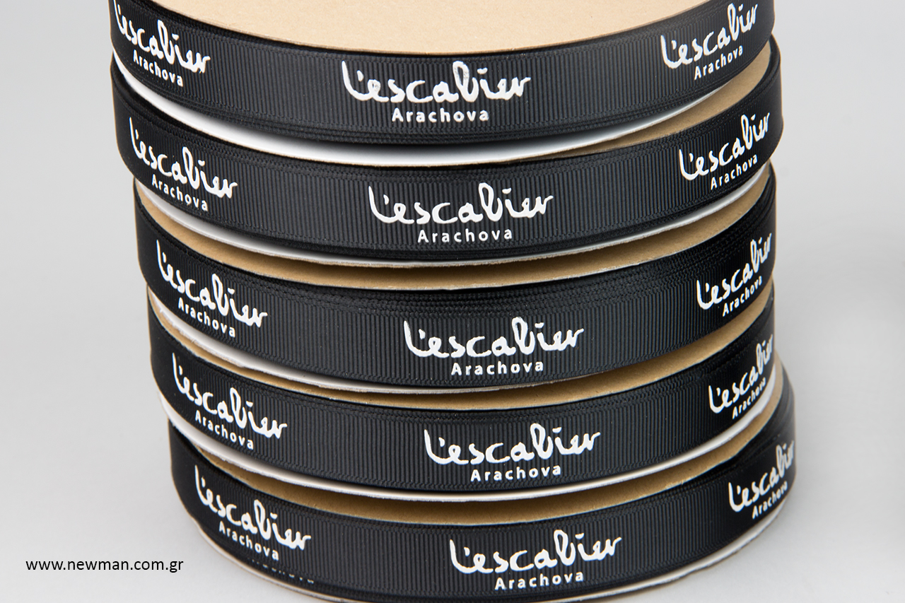 Wholesale ribbons with logo printing.