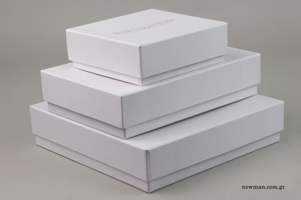 Bridal Treasure Studio: NewMan printed packaging.