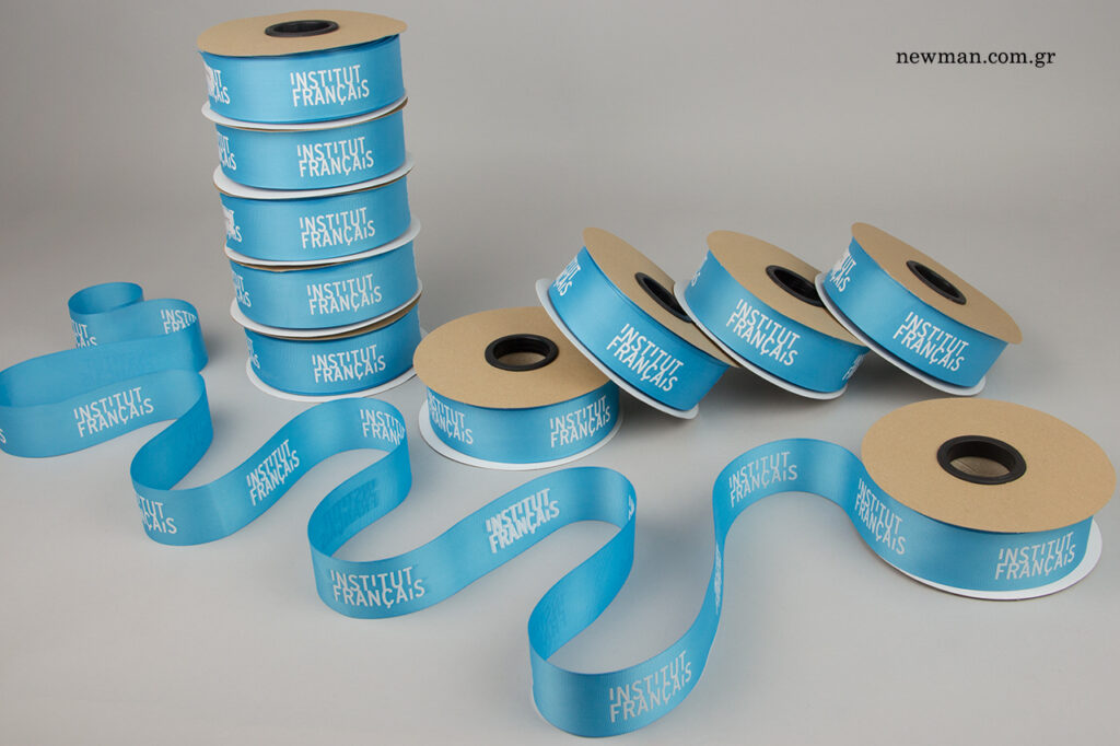 French Institute of Greece: NewMan printed packaging ribbons.