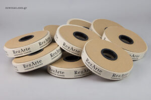 RezArte: Printed cotton ribbon in a reel.