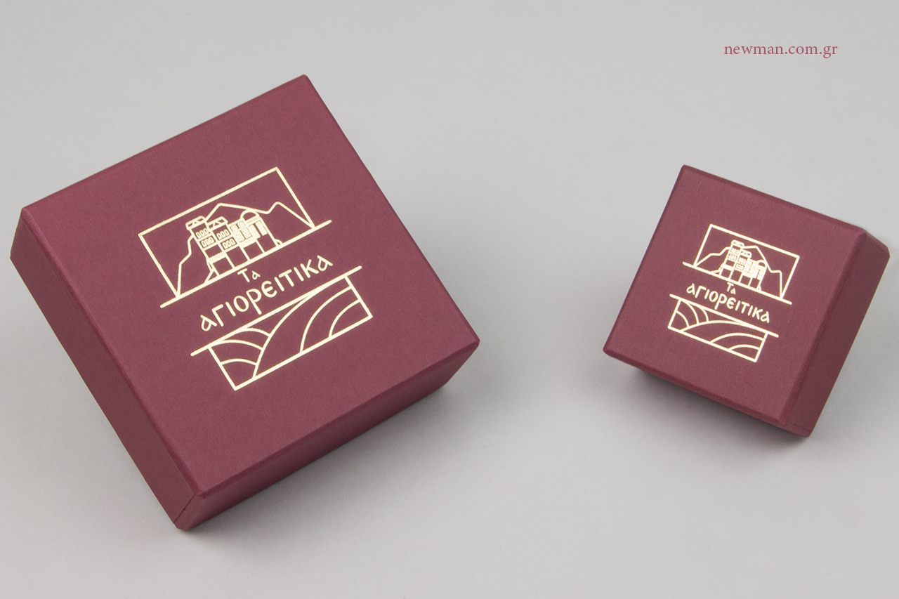 Packaging boxes for ecclesiastical items.