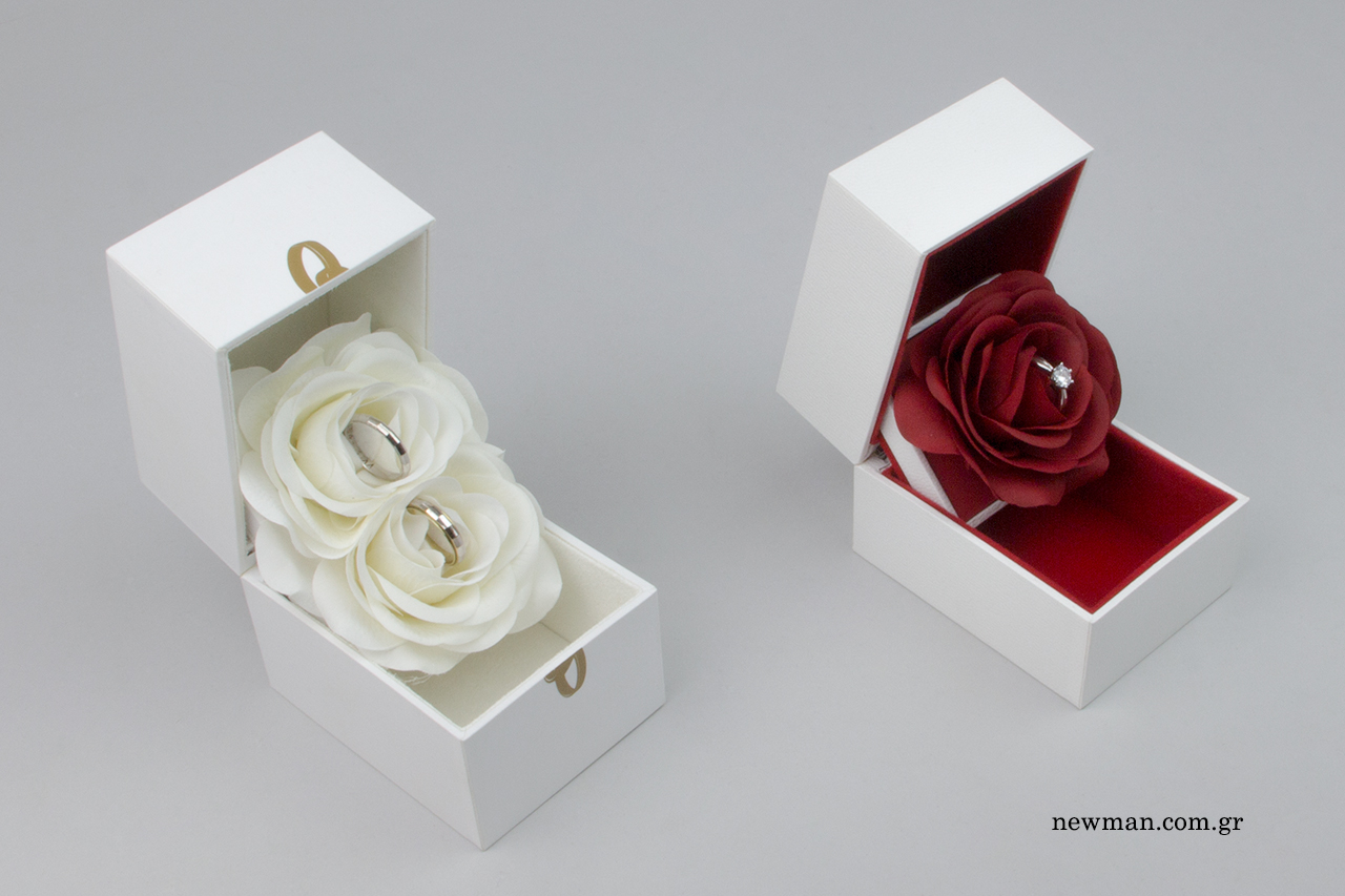 Elegant Diamond Ring Inside Rose Stock Image - Image of japanese, crystal:  229063269
