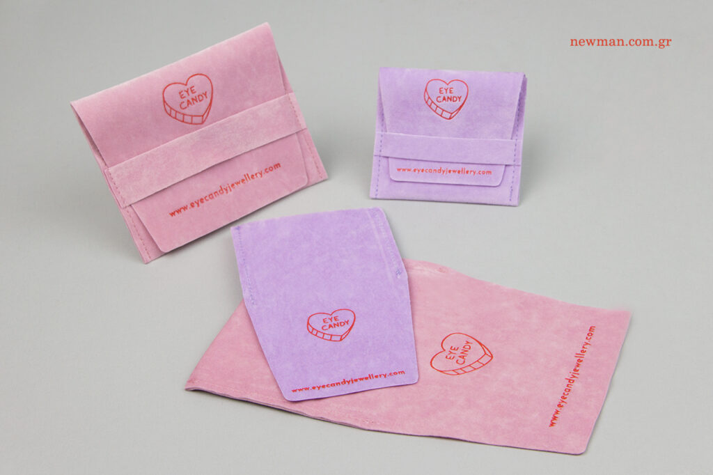 Eye candy Jewellery: Wholesale printed packaging pouches.
