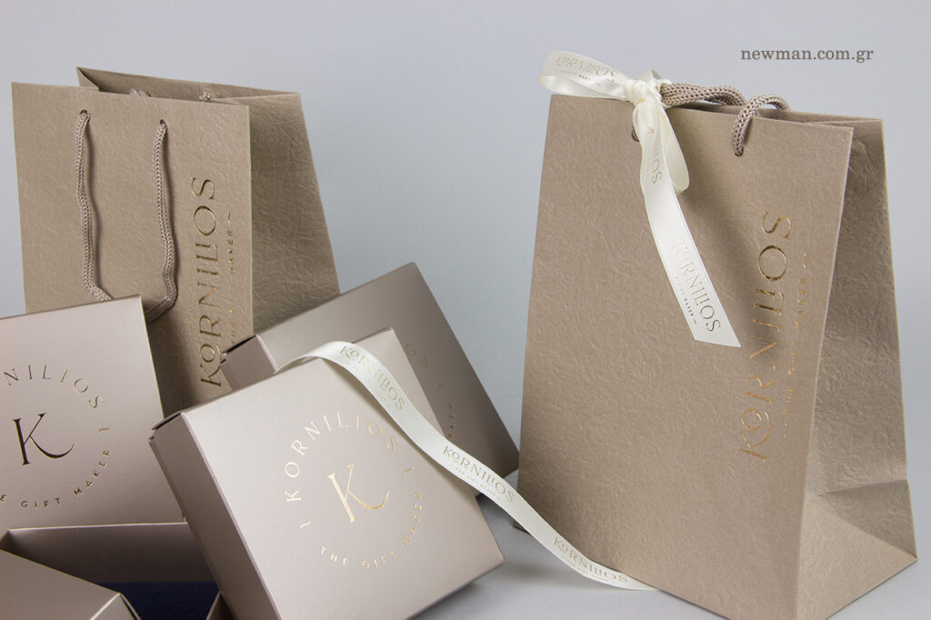 Kornilios – The gift maker: NewMan printed packaging.