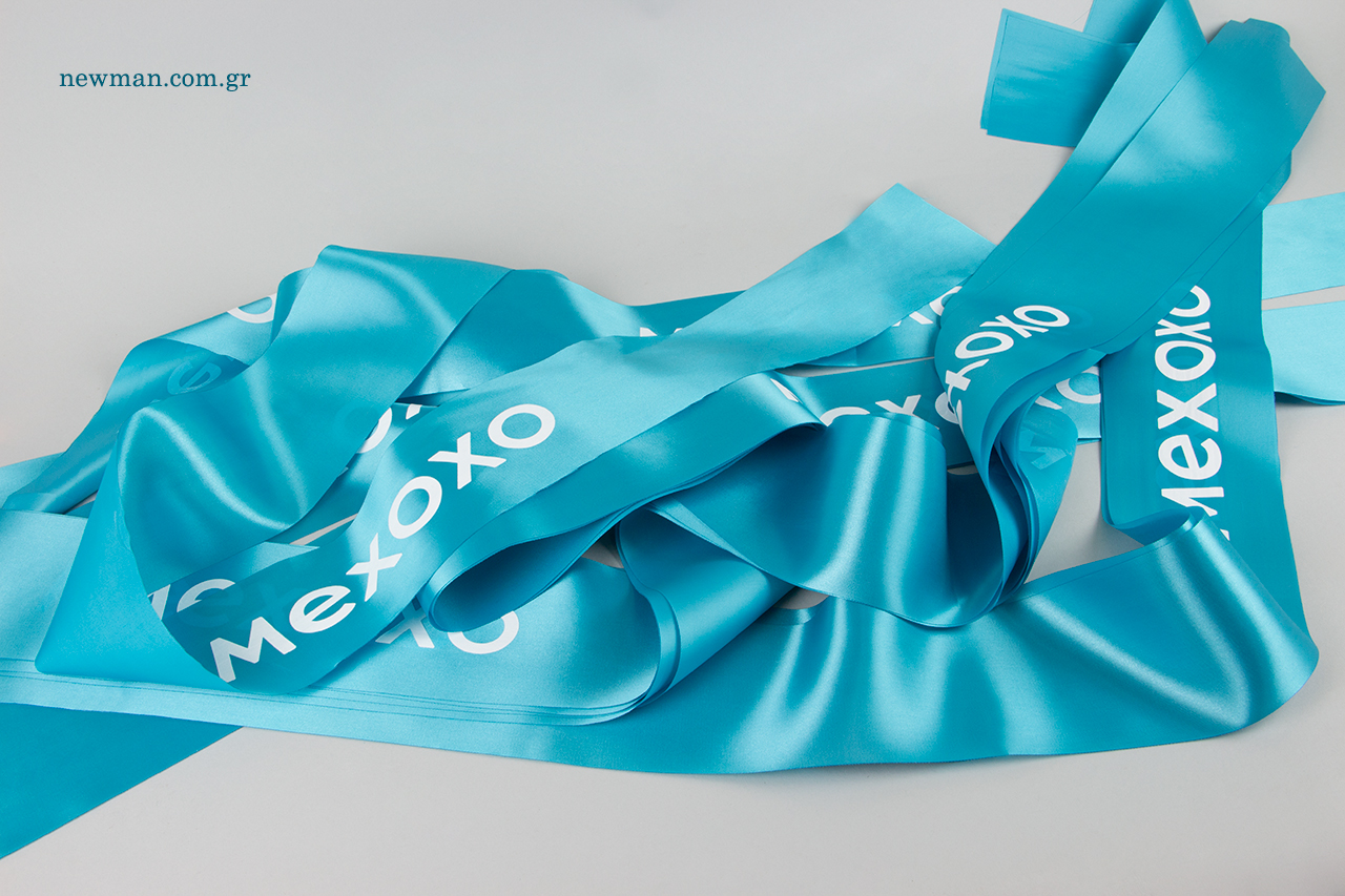 Satin printed sashes for awards, beauty contests, graduations and corporate events.