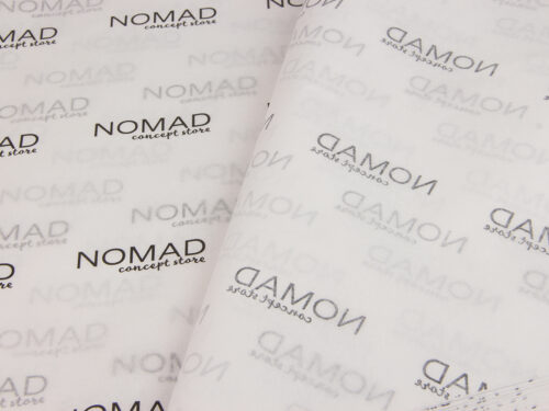 Nomad Concept Store: Μαύρη εκτύπωση σε χαρτί αφής χονδρικής.