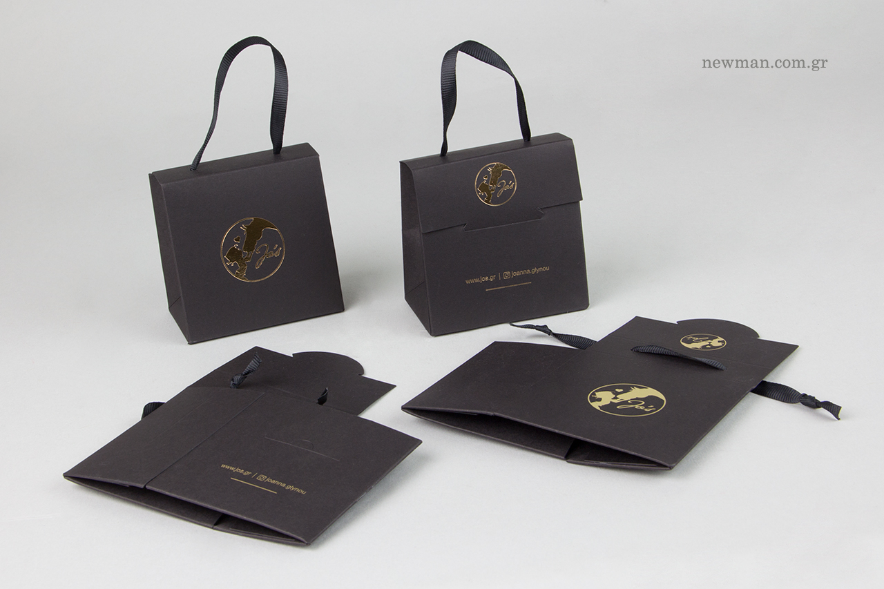 Custom-made packaging with logo.
