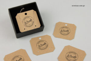 Woody by Alafouzos Kythnos: Wholesale business jewellery cards with logo.
