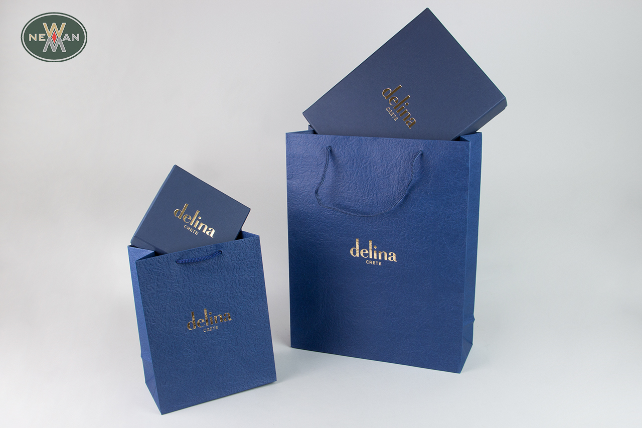 Wholesale paper packaging with logo printing.