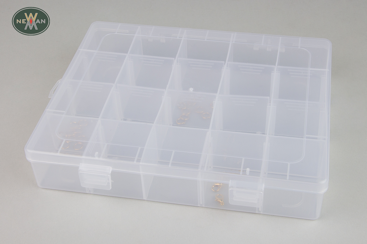 Polypropylene bead storage containers with removable grids – 3 sizes