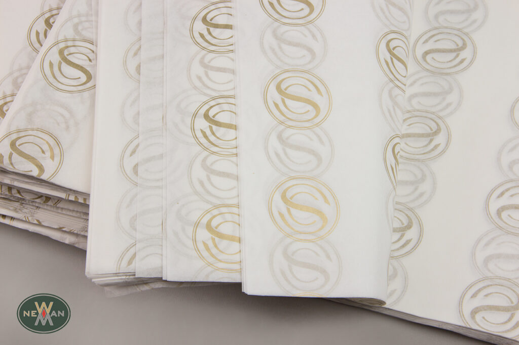 Scents City: Gold print on tissue papers.