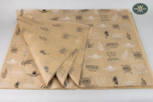 Business Name Packaging Branded Corporate Kraft Tissue Paper